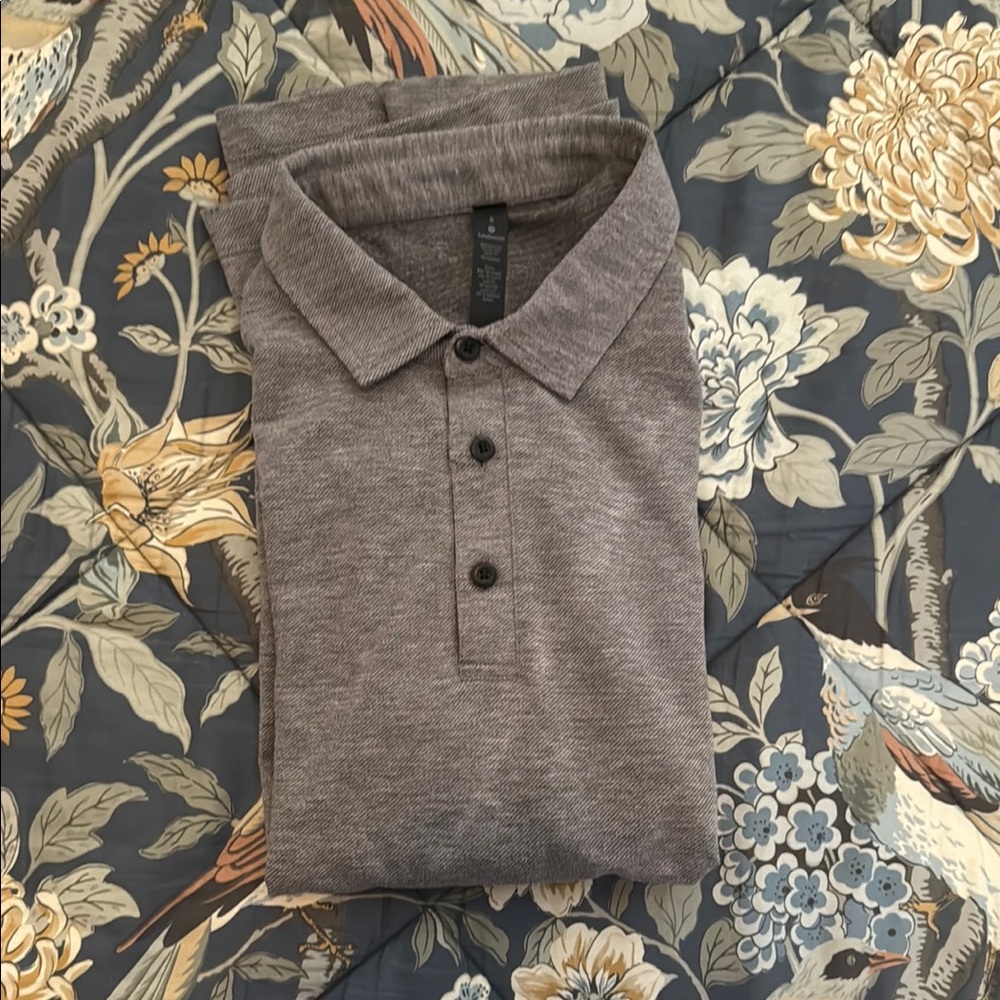 lululemon athletica Men's Grey Polo Shirt